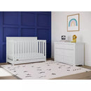 Hadley 5-in-1 Convertible Crib with Drawer - White