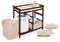 Badger Basket Modern Baby Changing Table, Hamper, 3 Baskets