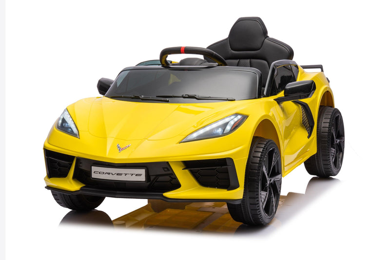 Freddo Toys 12V Chevrolet Corvette C8 Stingray 1-Seater Kids Ride-On Car