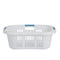 Rubbermaid 2.1-Bushel Small Hip-Hugger Plastic Laundry Basket, White (4-Pack)