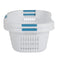 Rubbermaid 2.1-Bushel Small Hip-Hugger Plastic Laundry Basket, White (4-Pack)