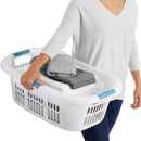 Rubbermaid 2.1 Bushel Small Hip-Hugger Portable Plastic Laundry Basket (2-Pack)