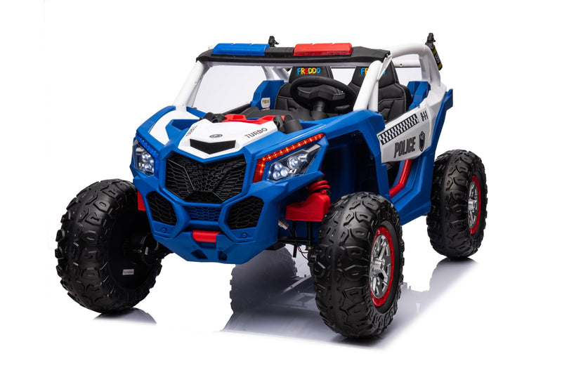 Freddo Toys 24V Storm Police UTV 2-Seater for Kids with Lights & Sirens