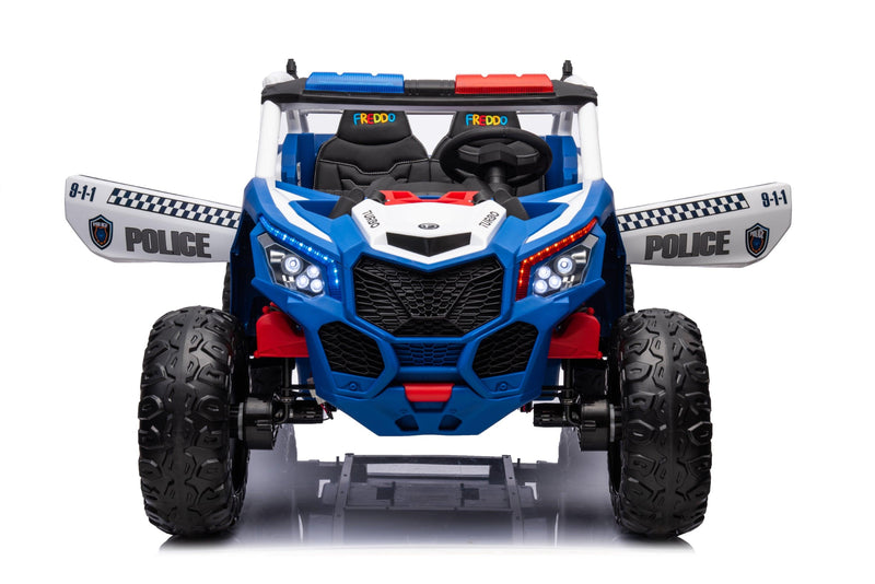 Freddo Toys 24V Storm Police UTV 2-Seater for Kids with Lights & Sirens