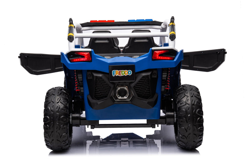 Freddo Toys 24V Storm Police UTV 2-Seater for Kids with Lights & Sirens