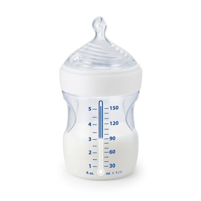 NUK Simply Natural with SafeTemp Clear Baby Bottles 5oz