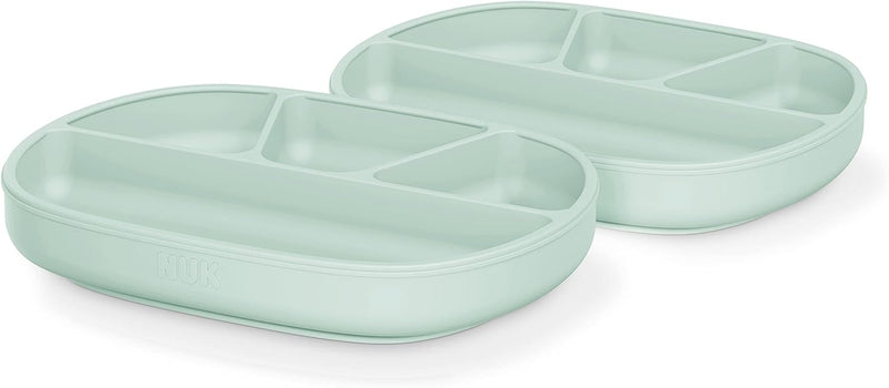 NUK Silicone Baby Suction Plates Pack of 2