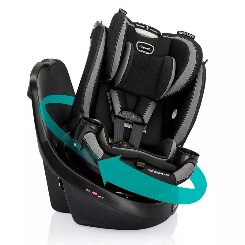 Revolve360 Slim 2-in-1 Rotational Car Seat - Salem Black