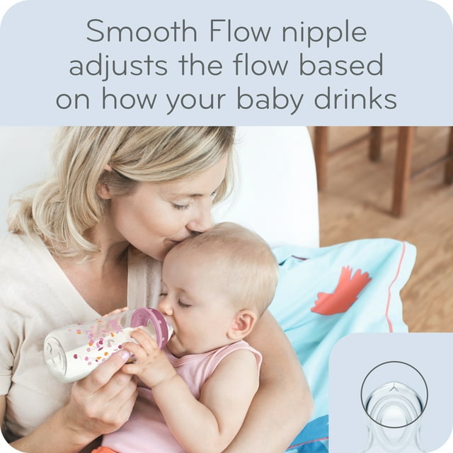 NUK Smooth Flow Anti-Colic Bottle 5 Oz 3 Pack 0+ Months