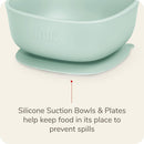 NUK Silicone Baby Suction Bowls 2-Pack