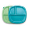 NUK Suction Plates and Lid 2 Pack Blue & Green