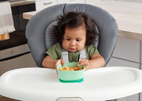 NUK for Nature™ Suction Bowl and Lid, Stormy Blue and Misty Meadow