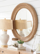 Newport La Jolla Woven Round Mirror