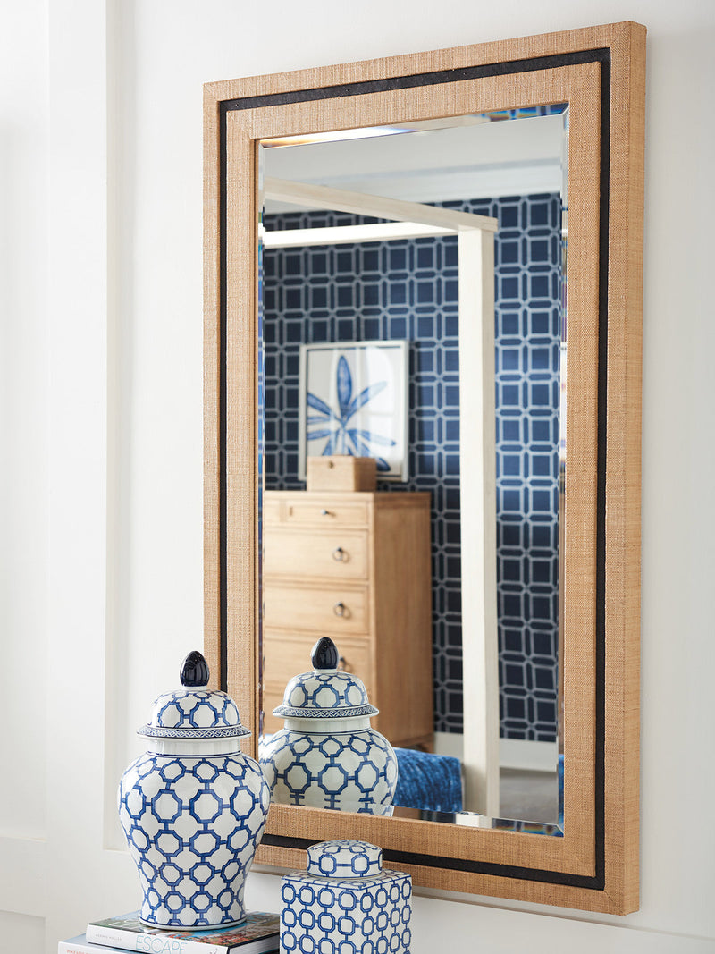 Newport La Costa Rectangular Raffia Mirror