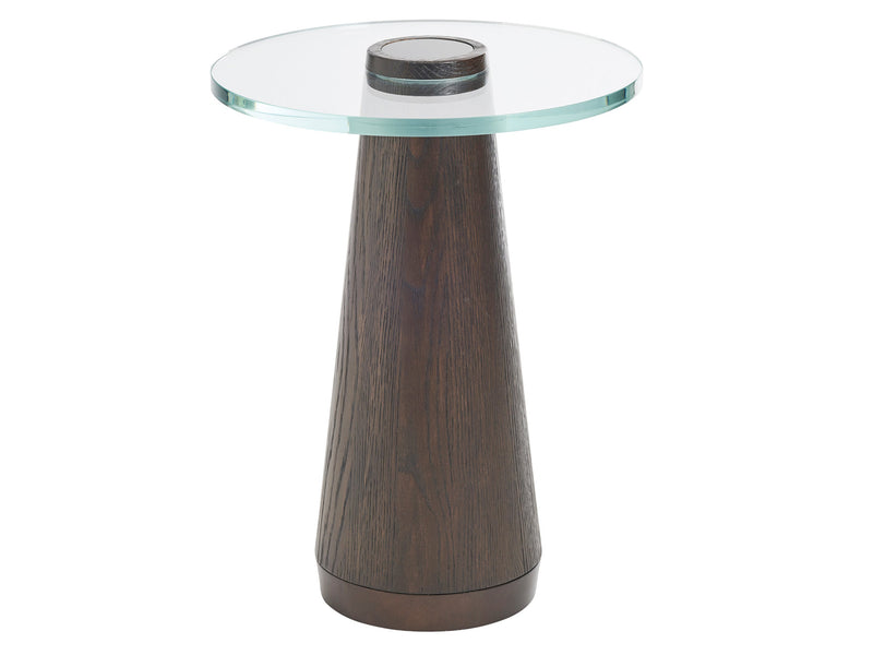 Park City Apex Glass Top Accent Table