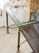 Laguna Bluff Metal And Glass End Table