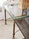 Laguna Bluff Metal And Glass End Table