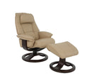 Admiral R Recliner with Footstool - Fjords - AmericanHomeFurniture