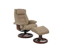 Mustang R Recliner with Footstool - Fjords - AmericanHomeFurniture