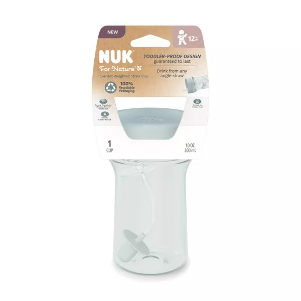 NUK for Nature Everlast Weighted Straw Cup - 10oz