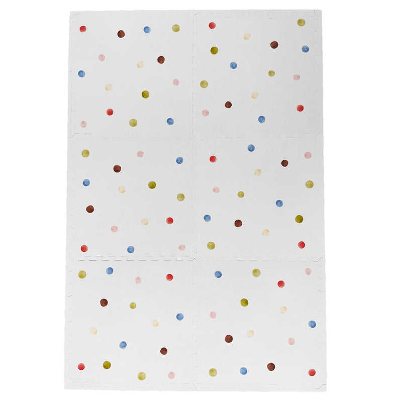 Graco Foam Puzzle Mat, Polka Dots 4' X 6'