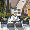 Clatana 6 Pcs Patio Furniture Set with Aluminum Frame