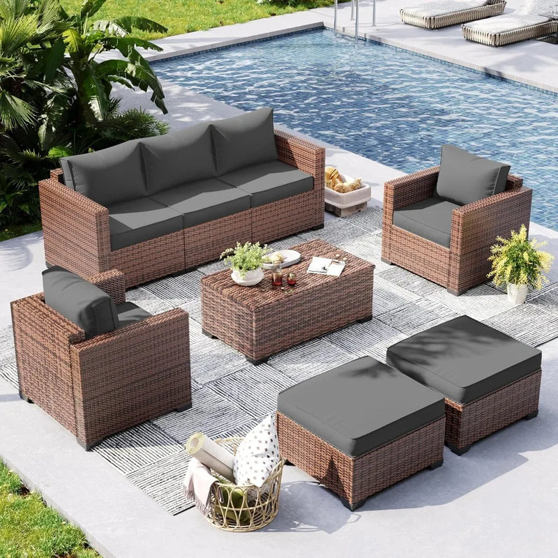 Leonor 6 Piece Patio Furniture Set