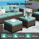 Geneva Patio Furniture 5 Piece Set with Cushions