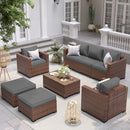 Leonor 6 Piece Patio Furniture Set