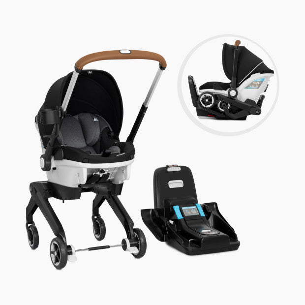 Evenflo GOLD Shyft DualRide Car Seat & Stroller Combo - Moonstone Grey + Car Seat Accessory Kit