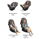 Exec All-in-1 Convertible Car Seat -  Caviar