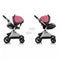 Pivot Modular Travel System With SafeMax Car Seat - Dusty Rose