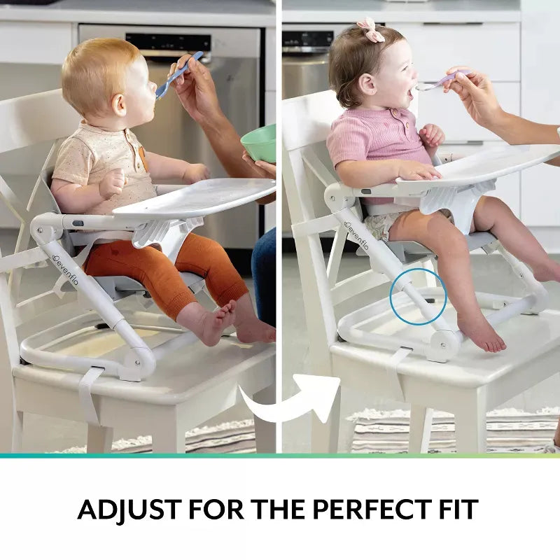 Portable Folding Booster High Chair - White