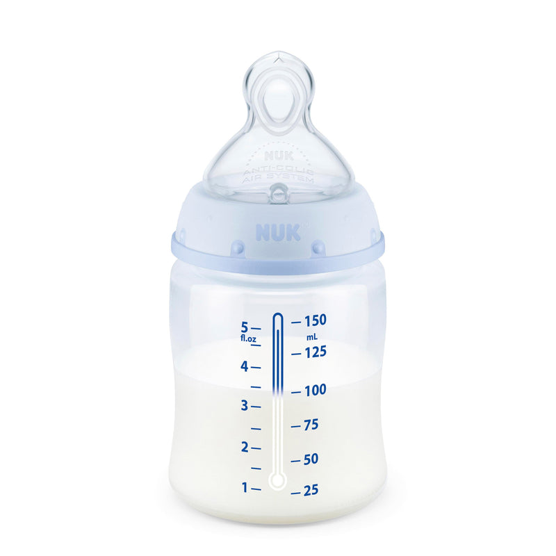 NUK Smooth Flow Anti-Colic Bottle 5 oz Gray