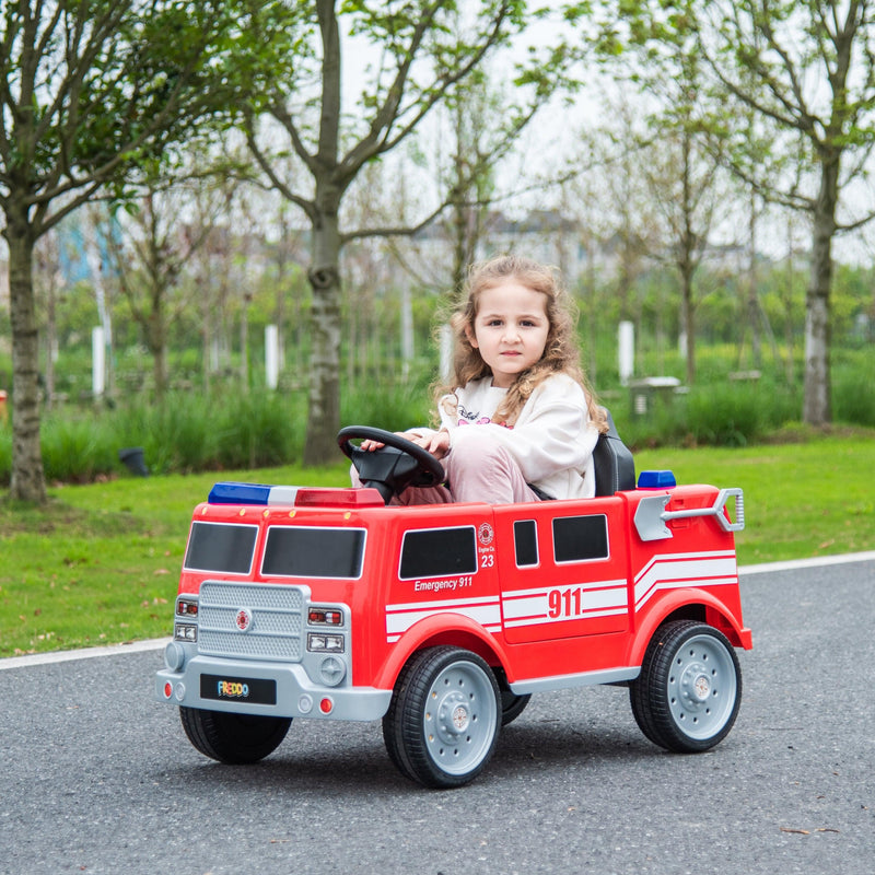 Freddo Toys 12V Firetruck 1 Seater Ride on