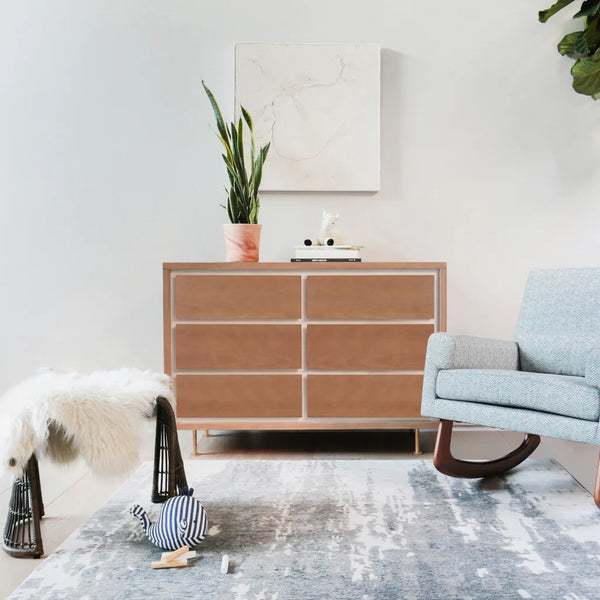 Novella 6-Drawer Dresser in Stained Ash/Ivory Finish