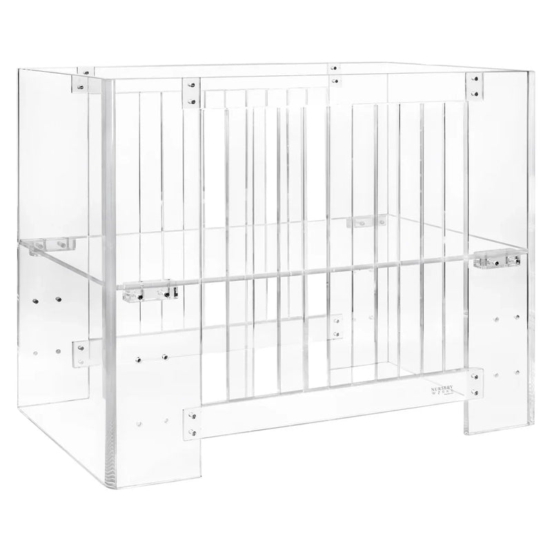 Vetro Mini Crib - Clear Acrylic