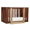 Lydian Crib in Walnut Finish With 24k Gold