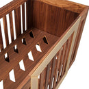 Lydian Crib in Walnut Finish With 24k Gold