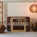 Lydian Crib in Walnut Finish With 24k Gold