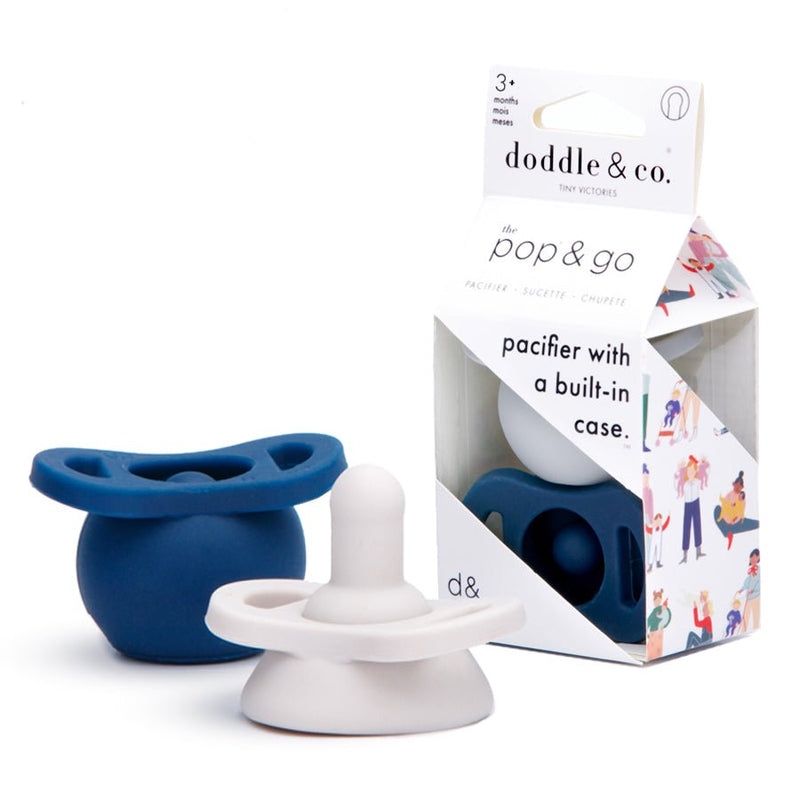 Doddle & Co® Pop & Go Pacifiers - Blush/Lilac