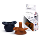 Doddle & Co® Pop & Go Pacifiers - Coal/Spice