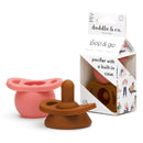 Doddle & Co® Pop & Go Pacifiers - Cream/Coal