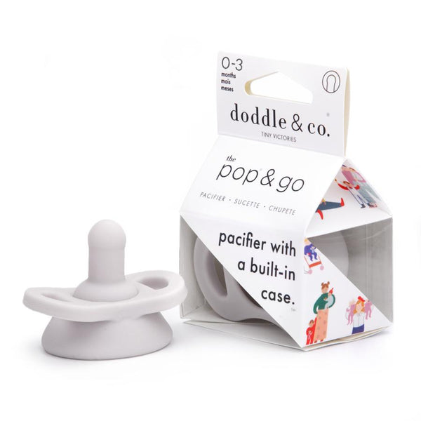 Doddle & Co® Pop & Go Pacifiers - Grey