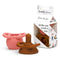 Doddle & Co® Pop & Go Pacifiers - Peach/Spice