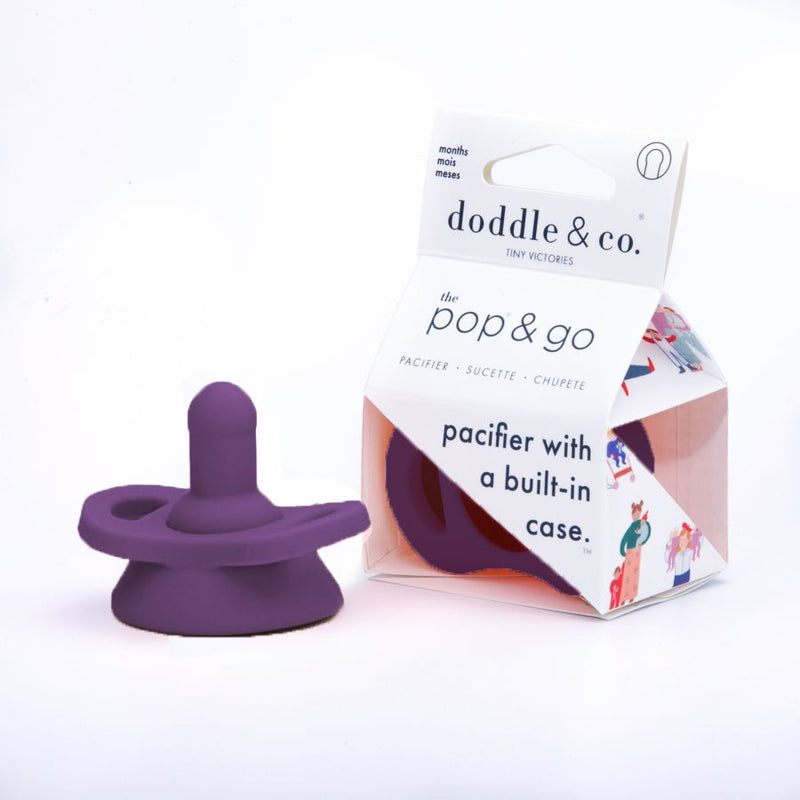 Doddle & Co® Pop & Go Pacifiers - Plum