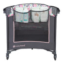 Baby Trend Lil Snooze Deluxe Nursery Center Playard Play Crib with Bassinet, Flora